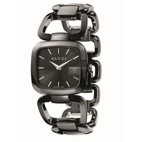 GUCCI-YA125403-1_9429e04b-656f-4993-a06b-5f50bfc42b9c Gucci G Gucci 125 G Series Bracelet Black Dial Watch For Women - YA125403