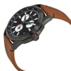 GUCCI-YA126271-2_d1c6a1e4-11c6-4ad9-8c50-2e5a16c5c66e Gucci G-Timeless Chronograph Black Dial Brown Leather Strap Watch For Men - YA126271