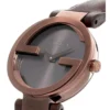 GUCCI-YA133504-2 Gucci G Interlocking Brown Dial Brown Leather Strap Watch For Women - YA133504