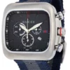 GUCCIYA1312031_3711ecb1-00dc-42c2-b08e-66a5080f21b2 Gucci Coupe Chronograph Blue Dial Two Tone NATO Strap Watch for Men - YA131203