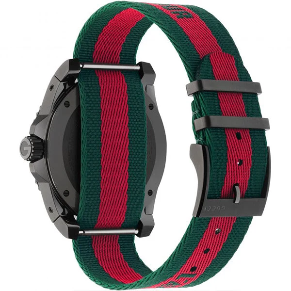 GUCCIYA136216-3_grande_71003ea8-cc38-4537-aa96-420c04563fdb Gucci Coupe Chronograph Quartz Black Two Tone NATO Strap Watch For Men - YA131202
