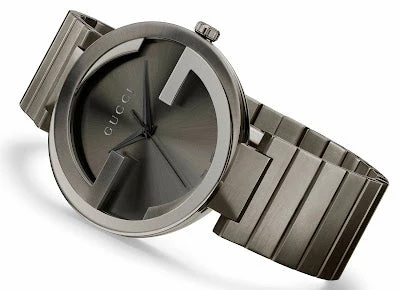 Gucci G Interlocking Quartz Grey Dial Grey Steel Strap Watch For Men - YA133210