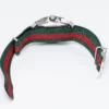 Gucci Dive Black Dial Red & Green Nylon Strap Watch For Men - YA136209