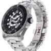 Gucci Dive Snake Black Dial Silver Steel Strap Watch For Men - YA136218