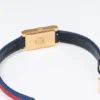 Gucci-G-Frame-YA147405_3-572799 Gucci G-Frame Mother of Pearl Dial White Blue Red Nylon Strap Watch For Women - YA147405