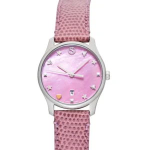 Gucci-G-Timeless-YA126586_1-529303_1515d54f-db87-476d-972c-d343dc051944 Gucci G-Timeless Pink Mother of Pearl Dial Pink Leather Strap Watch For Women - YA126586
