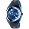 Gucci Sync XXL Quartz Blue Dial Blue Rubber Strap Watch For Men - YA137104