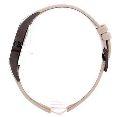 Calvin Klein Rebel Cream Black Dial Cream Leather Strap Watch for Women - K8P237X1
