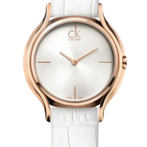 K2U236K6 Calvin Klein Skirt White Dial White Leather Strap Watch for Women - K2U236K6