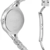 Calvin Klein Graphic Black Dial Silver Steel Strap Watch for Women - K7E23141