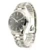 M12710-0002-G3 Tudor Style Automatic Black Dial Silver Steel Strap Watch for Men - M12710-0003