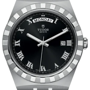 M28600-0003 Tudor Royal Automatic Black Dial Silver Steel Strap Watch for Men - M28600-0003