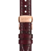 Mido Baroncelli III Automatic White Dial Brown Leather Strap Watch For Women - M7600.3.26.8