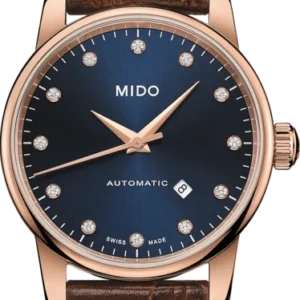 M76003658_Front_600x600_67882d5a-472d-4708-9a9e-784486f2e781 Mido Baroncelli Automatic Midnight Blue Dial Brown Leather Strap Watch For Women - M7600.3.65.8