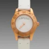 MARC-WW8_V1 Marc Jacobs Mini Blade White Dial White Leather Strap Watch for Women - MBM1207