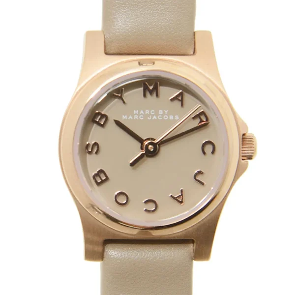 Marc Jacobs Henry Dinky Grey Dial Grey Leather Strap Watch for Women - MBM1239