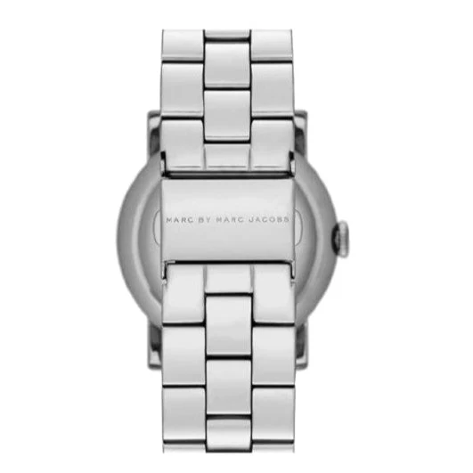 MBM8608_2 Marc Jacobs Amy Analog Mother of Pearl Grey Dial Silver Steel Strap Watch for Women - MBM8608