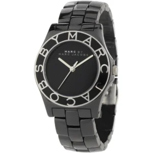 MBM9501 Marc Jacobs Black Dial Black Ceramic Strap Watch for Women - MBM9501