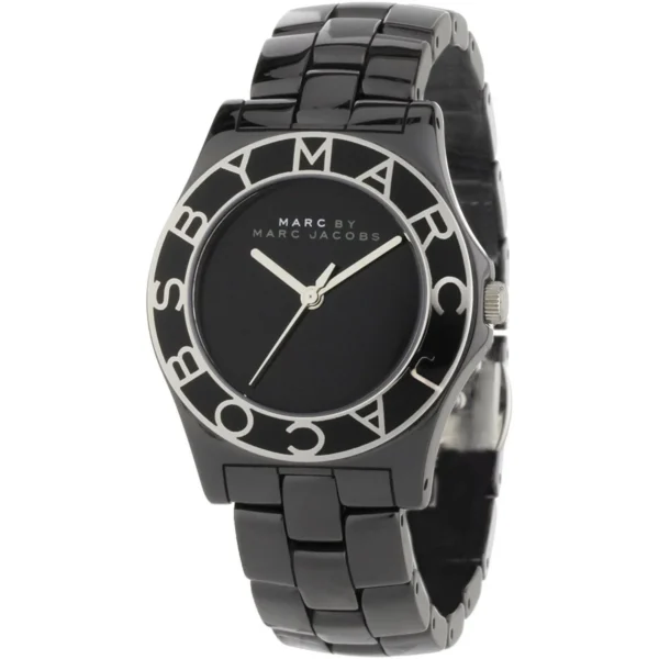 MBM9501 Marc Jacobs Black Dial Black Ceramic Strap Watch for Women - MBM9501