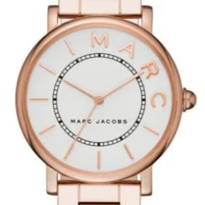 MJ3523 Marc Jacobs Roxy White Dial Rose Gold Steel Strap Watch for Women - MJ3523