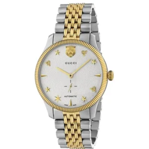MONACO-Gucci-Timepieces-G-Timeless-YA126356_000 Gucci G Timeless Automatic White Dial Two Tone Steel Strap Watch for Men - YA126356