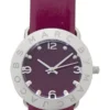 Marc Jacobs Amy Purple Dial Red Leather Strap Watch for Women - MBM1138