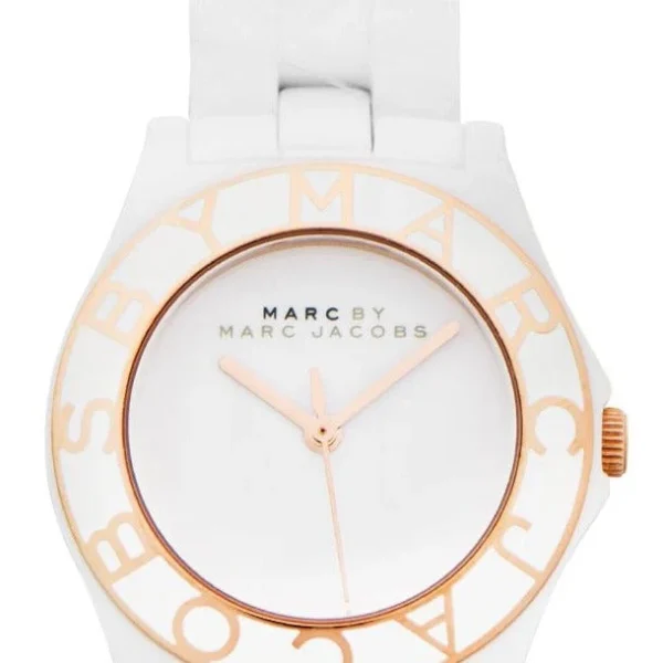 Marc_By_Marc_Jacobs-MBM9502 Marc Jacobs Blade White Dial White Ceramic Strap Watch for Women - MBM9502