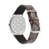Monaco-Gucci-Gucci-Collection-YA152401_002-485203 Gucci Grip Vintage Blue Dial Snakeskin Brown Leather Strap Watch for Women - YA152401