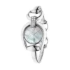 Monaco-Gucci-Horsebit-YA139504_001 Gucci Horsebit Collection Diamonds Mother of Pearl White Dial Silver Steel Strap Watch For Women - YA139504