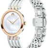 Movado Esperanza Mother of Pearl Dial Two Tone Steel Strap Watch For Women - 0607114