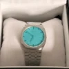 Gucci 25H Quartz Turquoise Dial Silver Steel Strap Watch For Women - YA163409