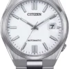 NJ0150-81A_1 Citizen Tsuyosa Automatic White Dial Silver Steel Strap Watch For Men - NJ0150-81A