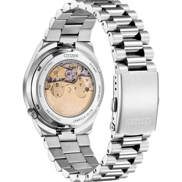 NJ0151-53W-3_5c47f393-aa23-4b1c-93a2-29ea3bf2de83 Citizen x Pantone Automatic Dreamy Pink Dial Silver Steel Strap Watch For Men - NJ0158-89X
