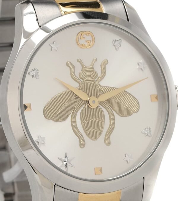P00405827_d3 Gucci G Timeless Silver Dial Two Tone Steel Strap Watch For Women - YA1264131