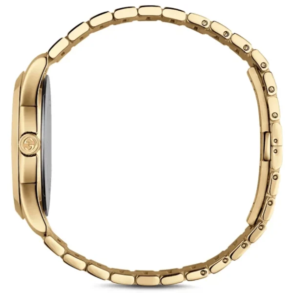 Gucci G Timeless Gold Dial Gold Steel Strap Unisex Watch - YA126461
