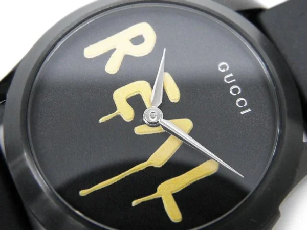 WcKB9S8yp6UfGqLSogd2xG-107326 Gucci G Timeless Ghost Black Dial Black Rubber Strap Unisex Watch - YA1264017