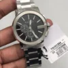 Gucci G Chrono Black Dial Silver Steel Strap Watch For Men - YA101204