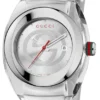 Gucci Sync XXL White Dial White Rubber Strap Watch For Men - YA137102