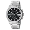 Gucci G Chrono Black Dial Silver Steel Strap Watch For Men - YA101204