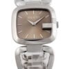 YA125402_14780_662f90b8-1d61-47f9-b308-90f32b9a1361 Gucci G Gucci Brown Dial Silver Steel Strap Watch For Women - YA125507