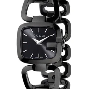 YA125504 Gucci G Ladies Quartz 125 G Series Black Dial Bracelet Watch For Women - YA125504