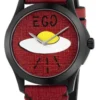 Gucci G Timeless Ghost Red Dial Red Leather Strap Watch For Men - YA1264023