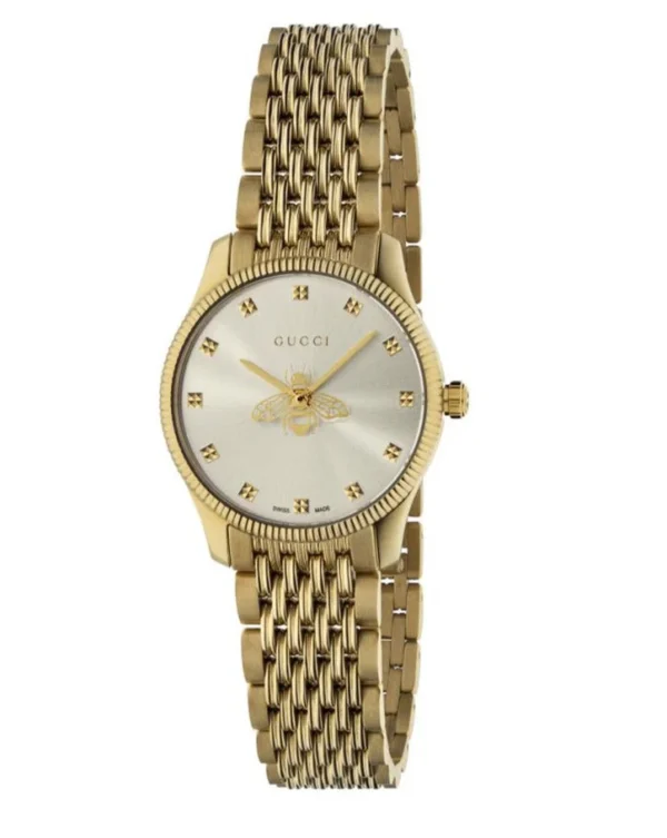 YA1265021-1 Gucci G Timeless Mother of Pearl Dial Gold Steel Strap Watch For Women - YA1265021