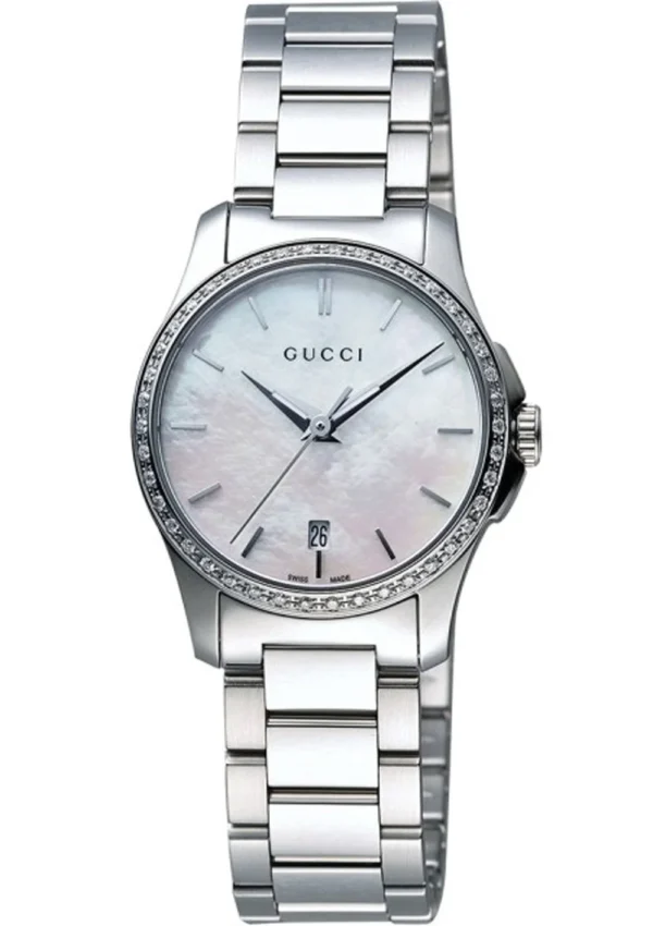 YA126543_335d306f-5e3b-4534-acb4-67adfc73dc38 Gucci G Timeless Mother of Pearl Dial Silver Steel Strap Watch For Women - YA126543