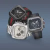 YA131201_YA131202_YA131203_edit Gucci Coupe Chronograph Quartz Black Two Tone NATO Strap Watch For Men - YA131202