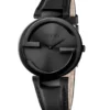 Gucci Interlocking G Black Dial Watch For Women - YA133302