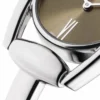Gucci Horsebit Collection Quartz Brown Dial Silver Steel Strap Watch For Women - YA139501