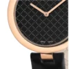 YA141401-8 Gucci Diamantissima Quartz Black Dial Black Leather Strap Watch for Women - YA141401