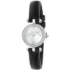YA141511__50127.1550647346 Gucci Diamantissima Diamonds Mother of Pearl Dial Black Leather Strap Watch For Women - YA141511