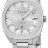 YA142402_ZM Gucci G Timeless GG2570 Silver Dial Silver Steel Strap Watch For Men - YA142402